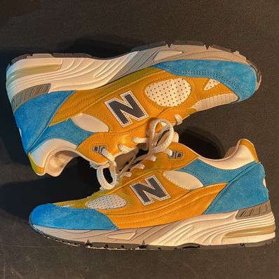 SNS × New Balance 991 "Yellow/Blue"