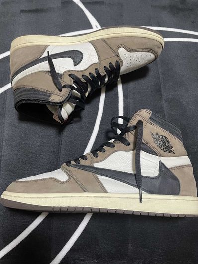 Travis Scott × Nike Air Jordan 1 Retro High OG TS SP "Sail/Dark Mocha"