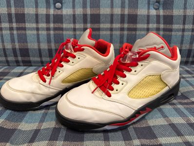 Nike Air Jordan 5 Retro Low Golf "Fire Red/Silver Tongue"
