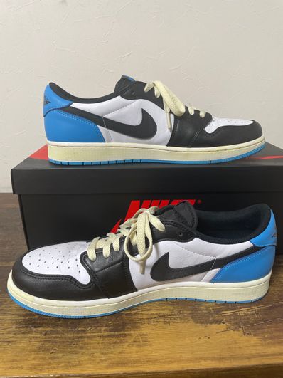 Nike Air Jordan 1 Low OG "Black and Dark Powder Blue/UNC"