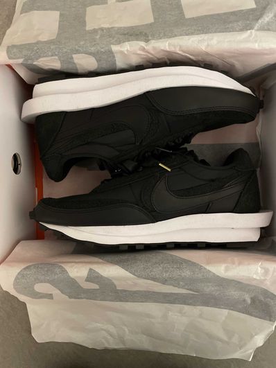 sacai × Nike LDV Waffle "Triple Black"