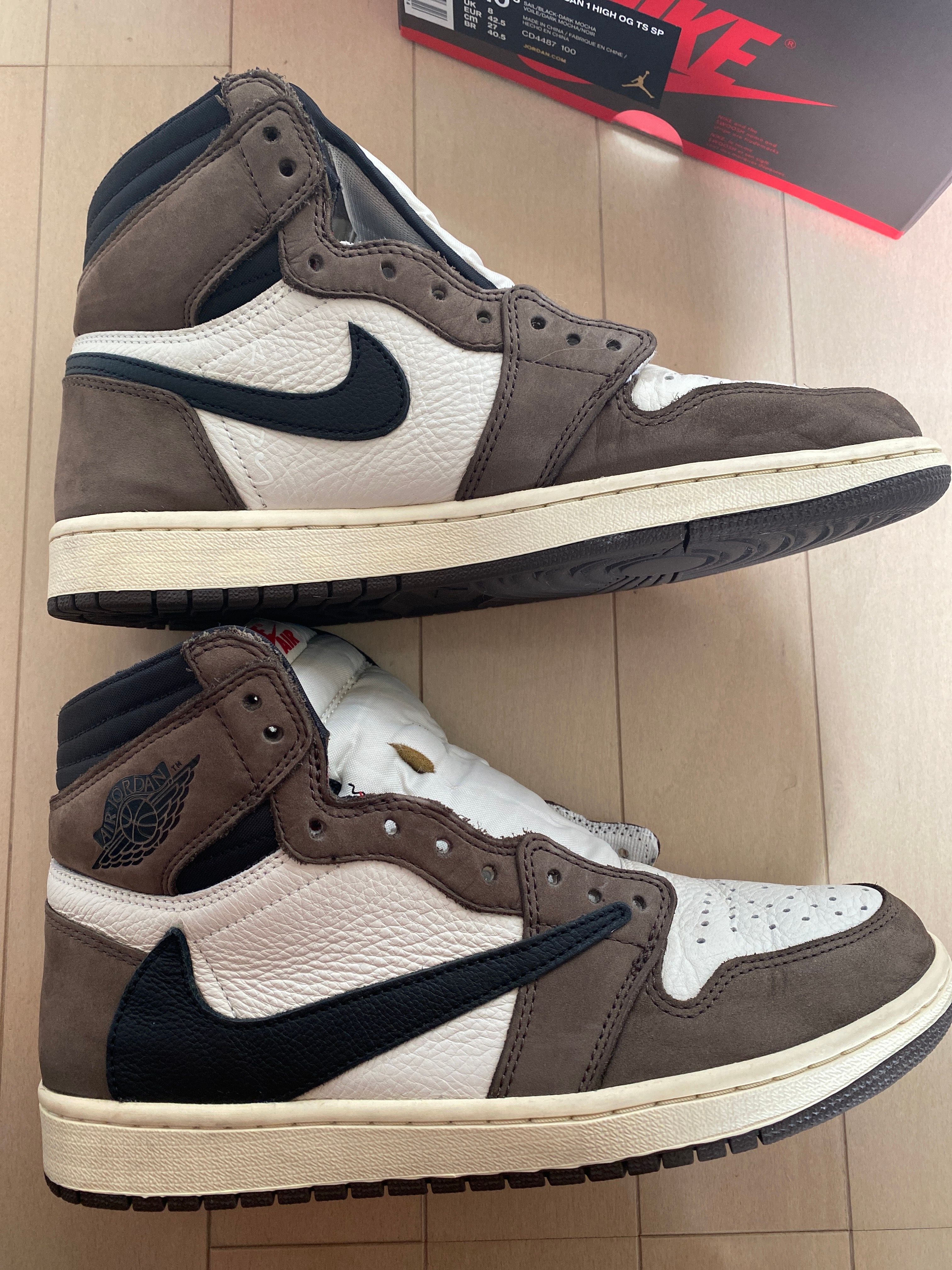 Travis Scott × Nike Air Jordan 1 Retro High OG TS SP "Sail/Dark Mocha"