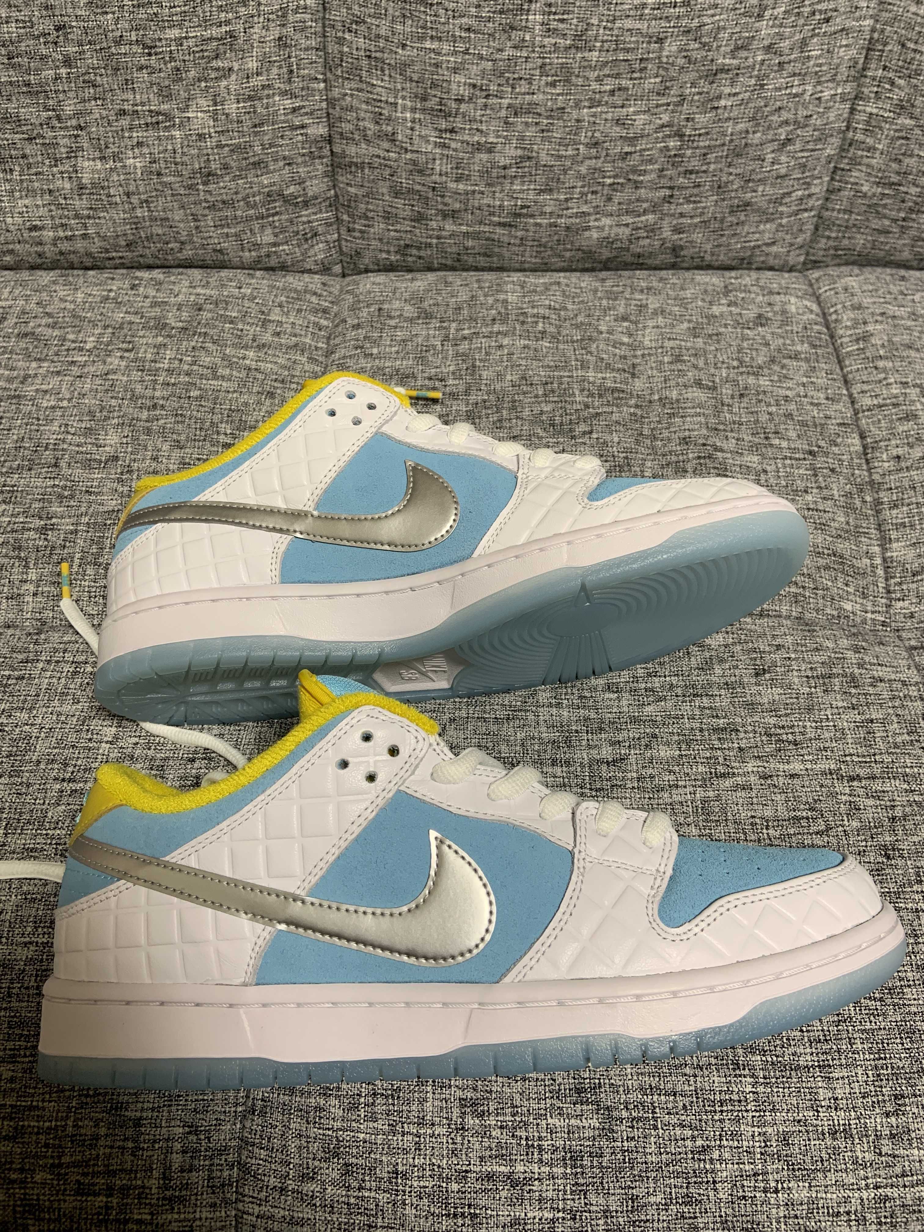 FTC × Nike SB Dunk Low "White/Blue"