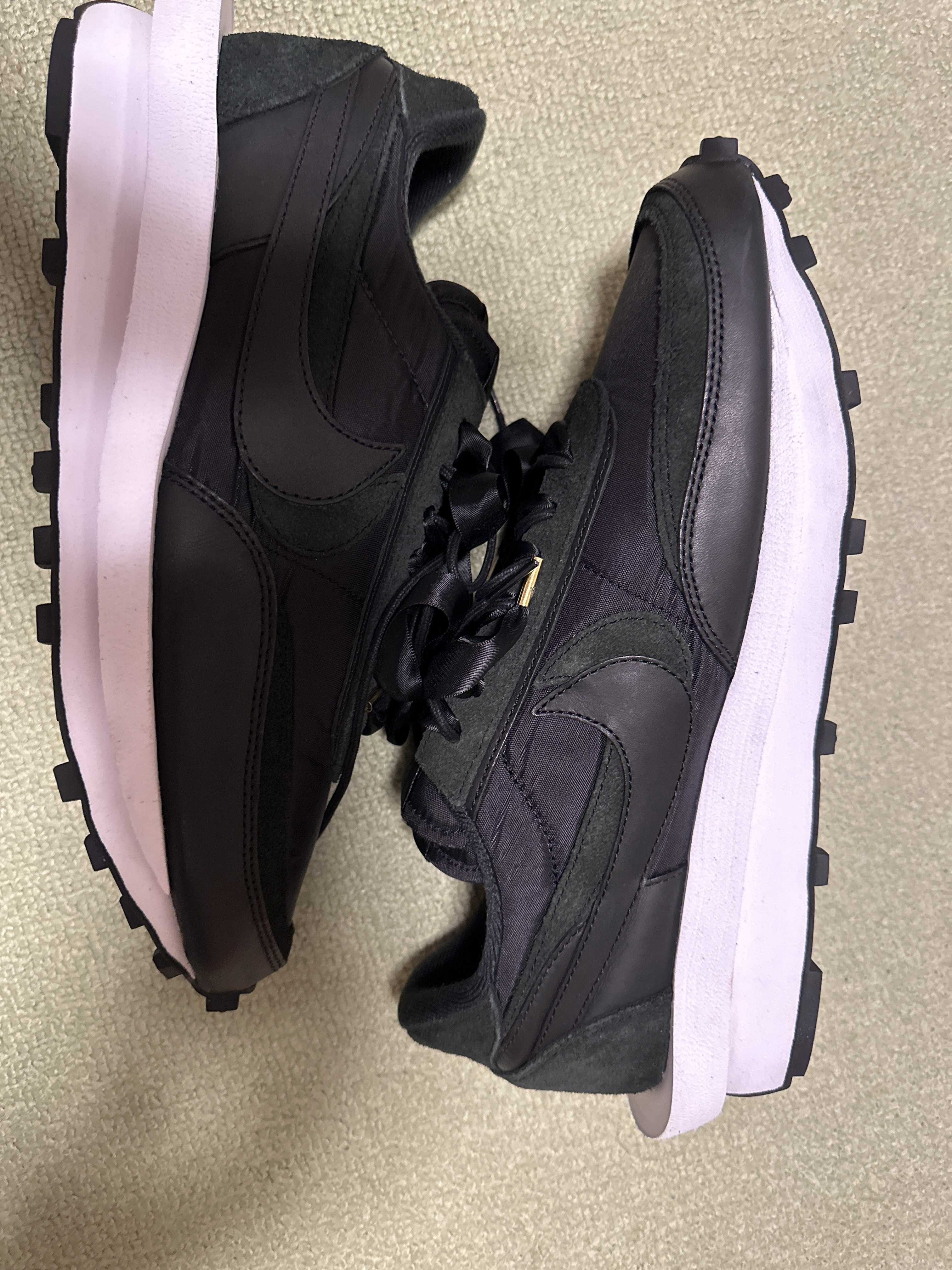 sacai × Nike LDV Waffle "Triple Black"