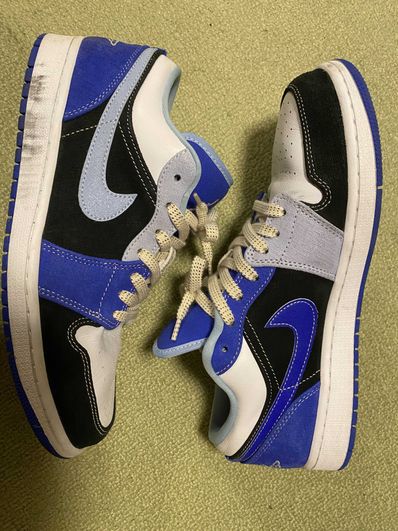 NIKE AIR JORDAN 1 LOW "WHITE/BLACK/BLUE"