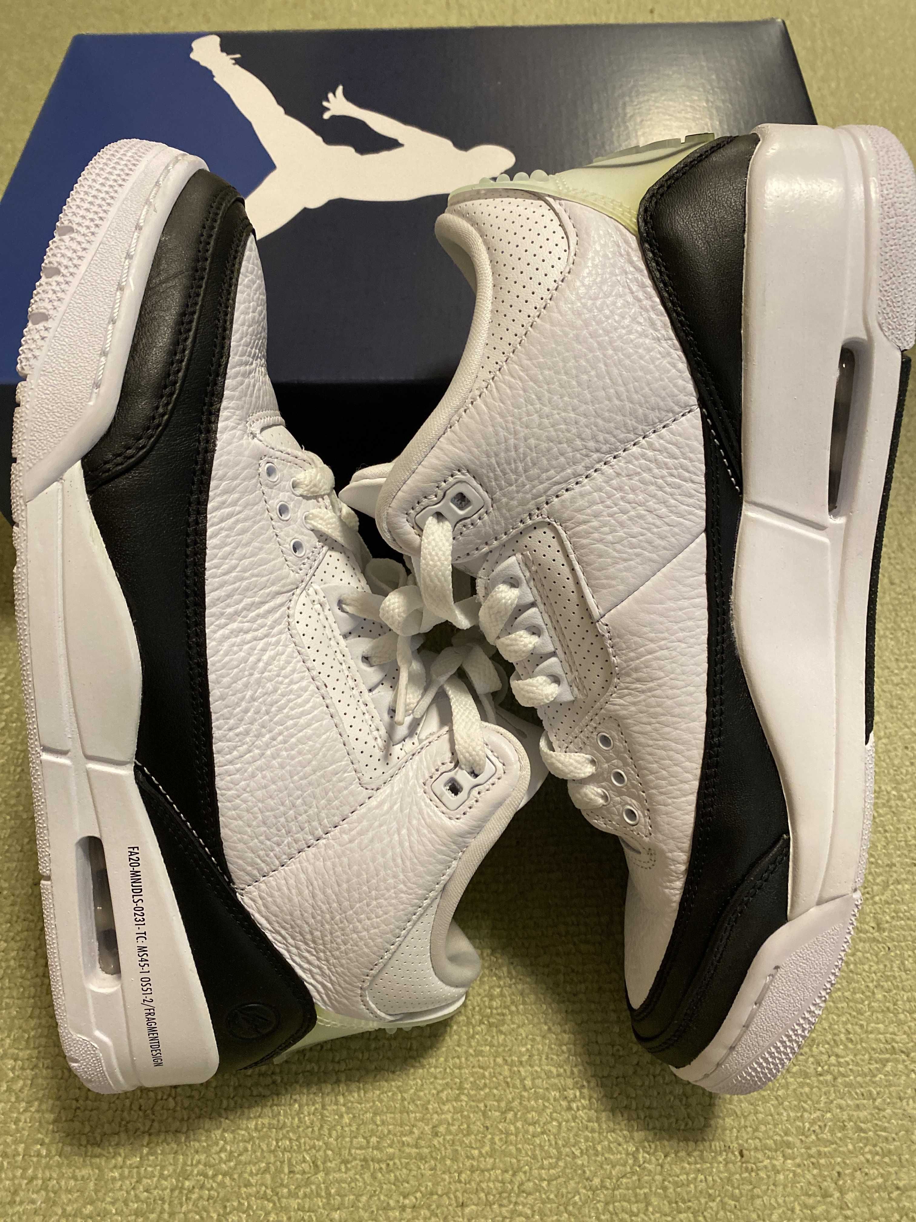 Fragment × Nike Air Jordan 3 "White/Black"
