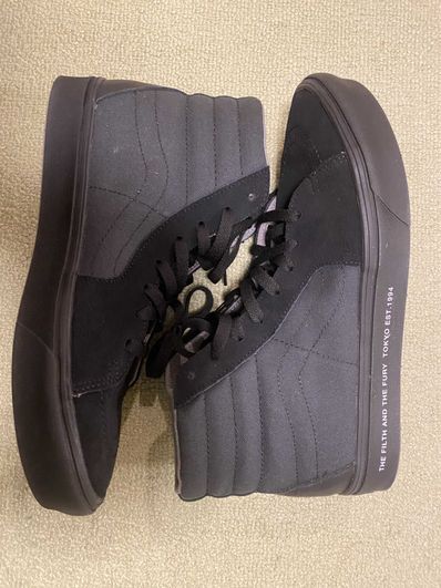 NEIGHBORHOOD × VANS NHVN . COMFYCUSH SK8-HI CL-SHOES "BLACK/GREEN"