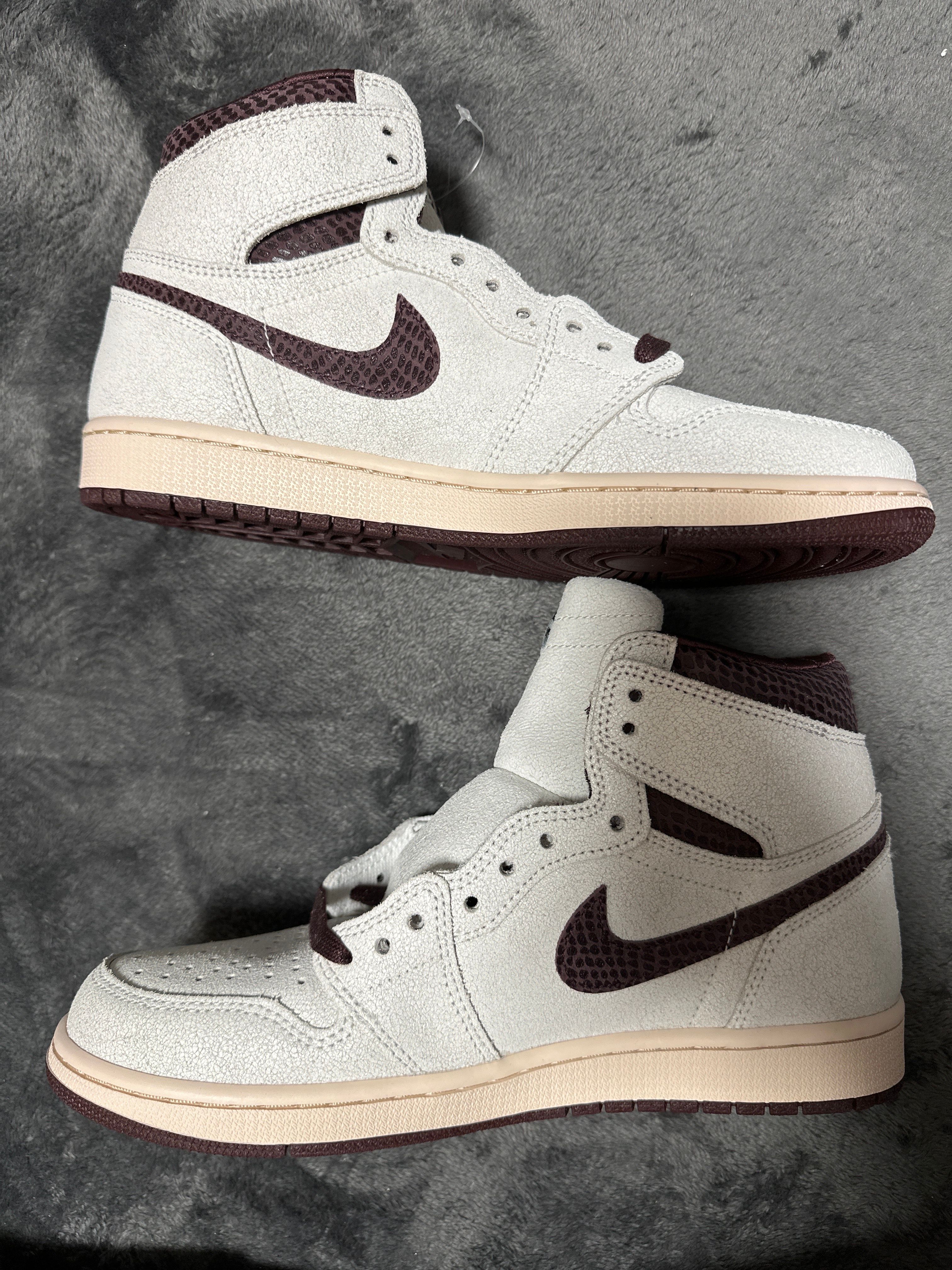 A Ma Maniere × Nike Air Jordan 1 Retro High OG "Sail and Burgundy"