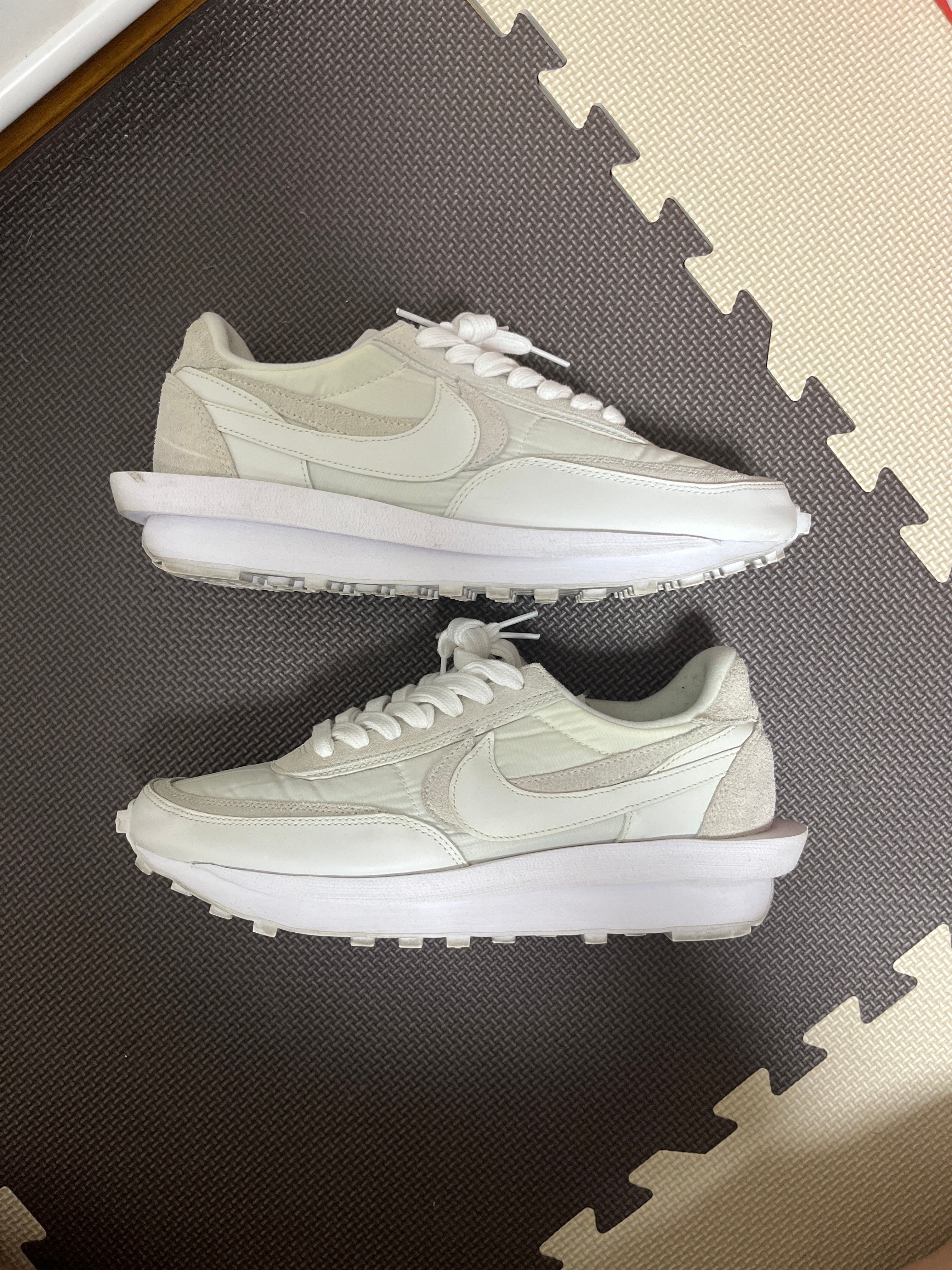 sacai × Nike LDV Waffle "Triple White"
