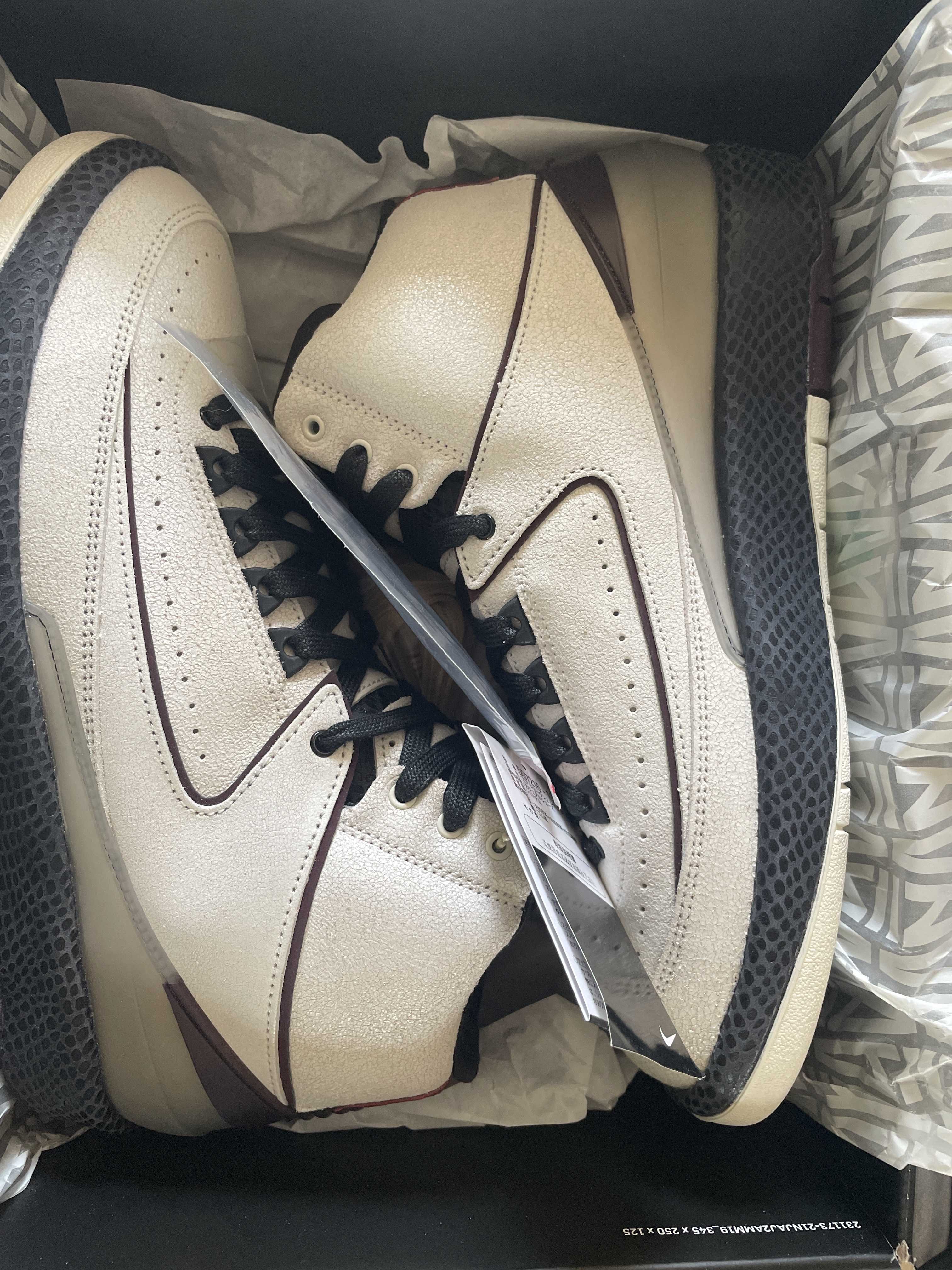 A Ma Maniere × Nike Air Jordan 2 "Airness/Sail and Burgundy"