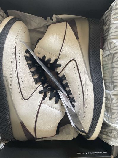 A Ma Maniere × Nike Air Jordan 2 "Airness/Sail and Burgundy"