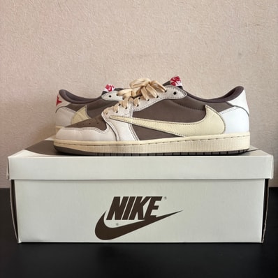 Travis Scott × Nike Air Jordan 1 Low OG SP "Reverse Mocha/Sail and Ridgerock"