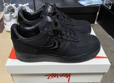 Stussy × Nike Air Force 1 Low "Triple Black"