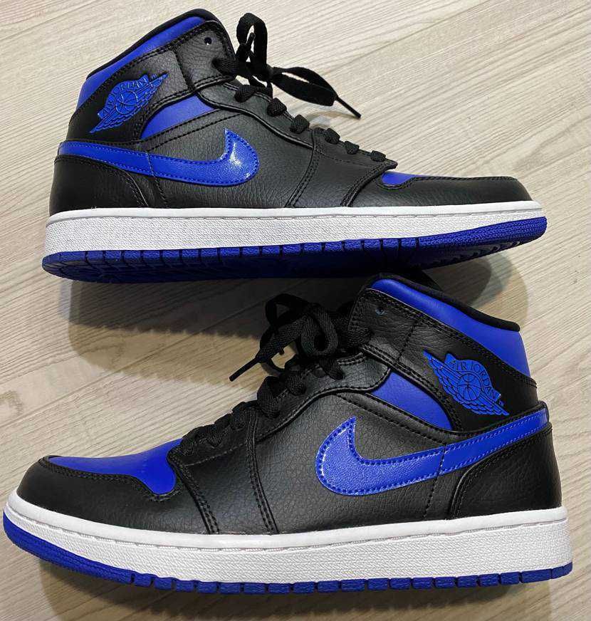 NIKE AIR JORDAN 1 MID "BLACK/BLUE"