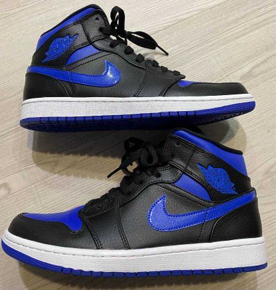 NIKE AIR JORDAN 1 MID "BLACK/BLUE"