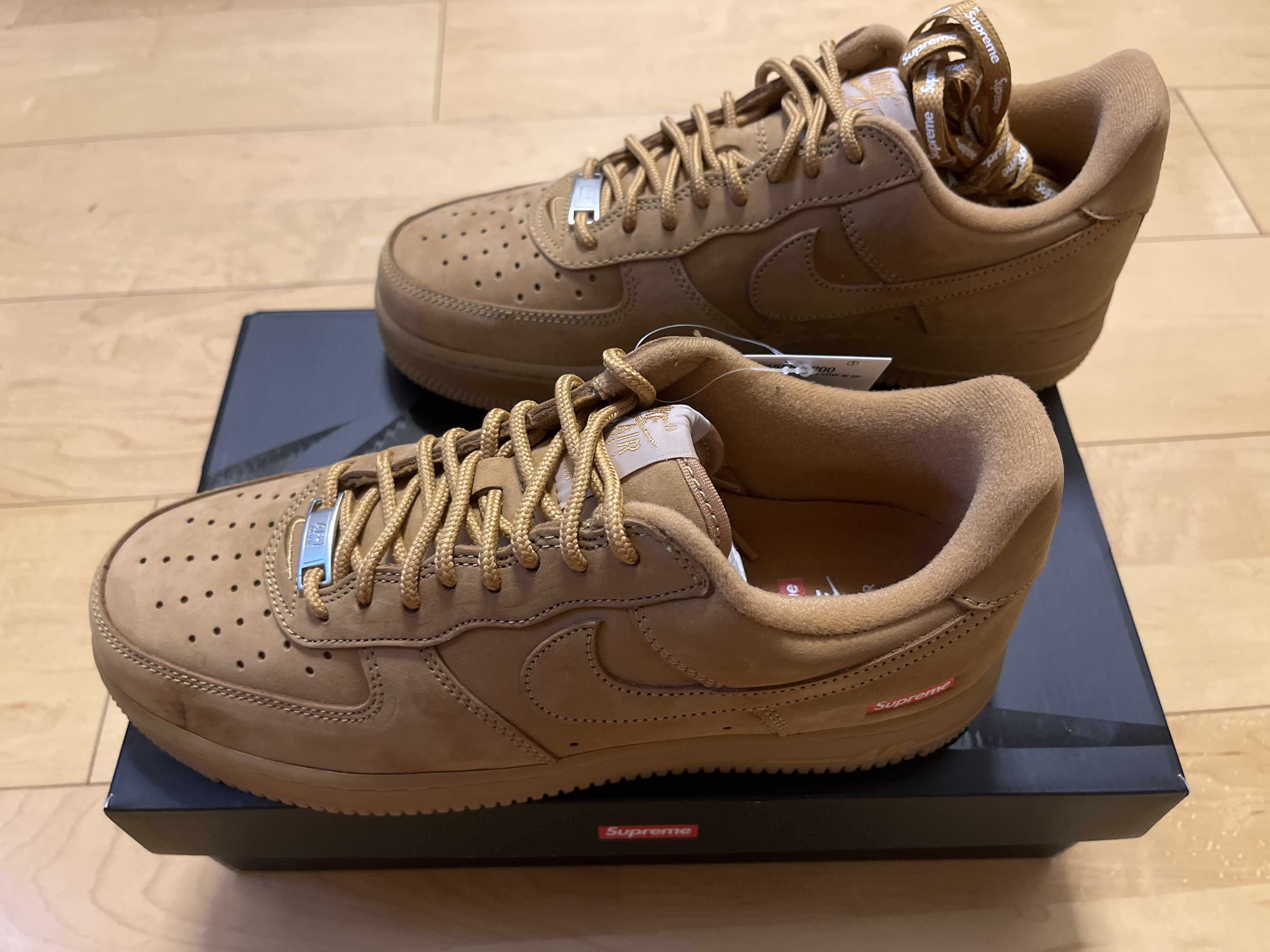 Supreme × Nike Air Force 1 Low "Flax/Wheat"