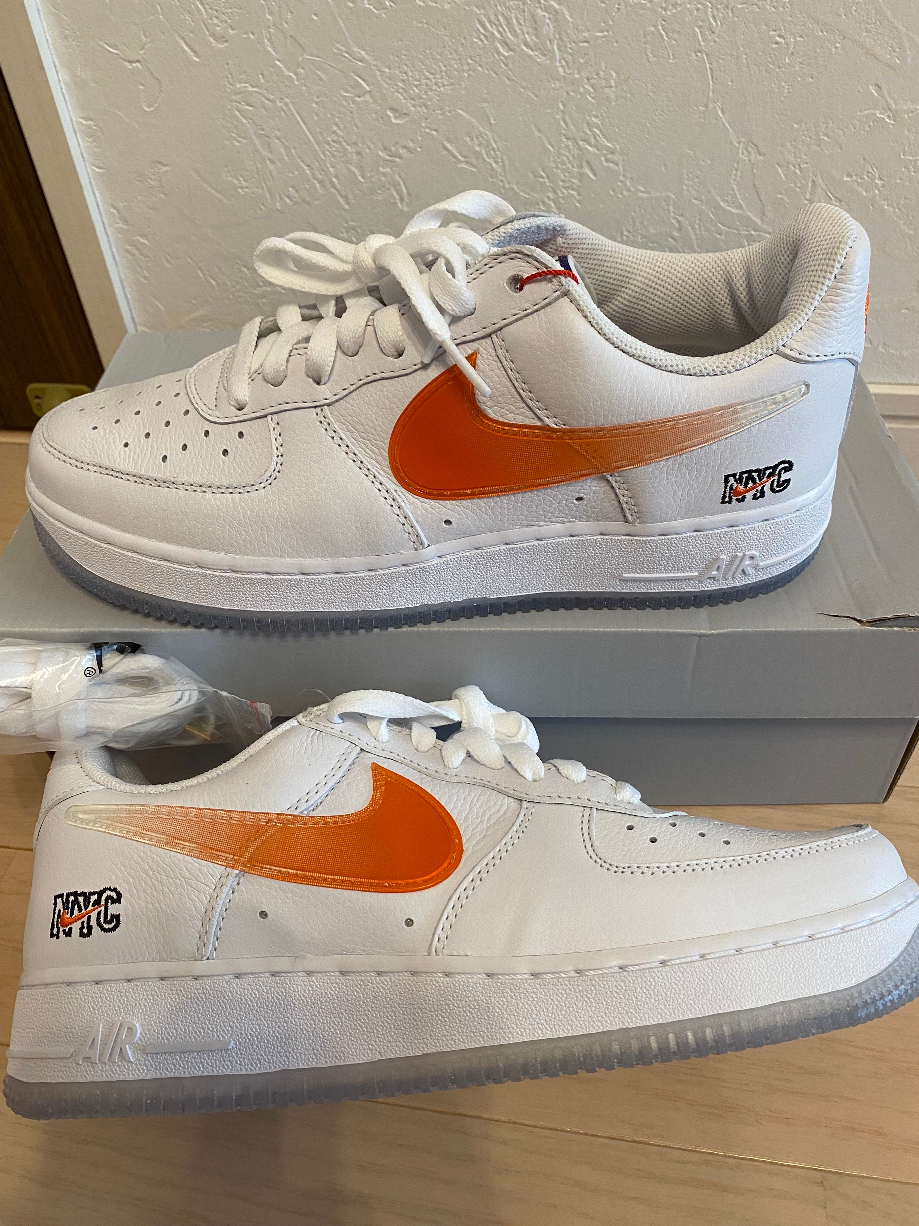 KITH × Nike Air Force 1 Low "White/Rush Blue/White/Brilliant Orange"