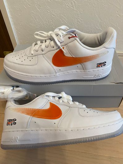 KITH × Nike Air Force 1 Low "White/Rush Blue/White/Brilliant Orange"