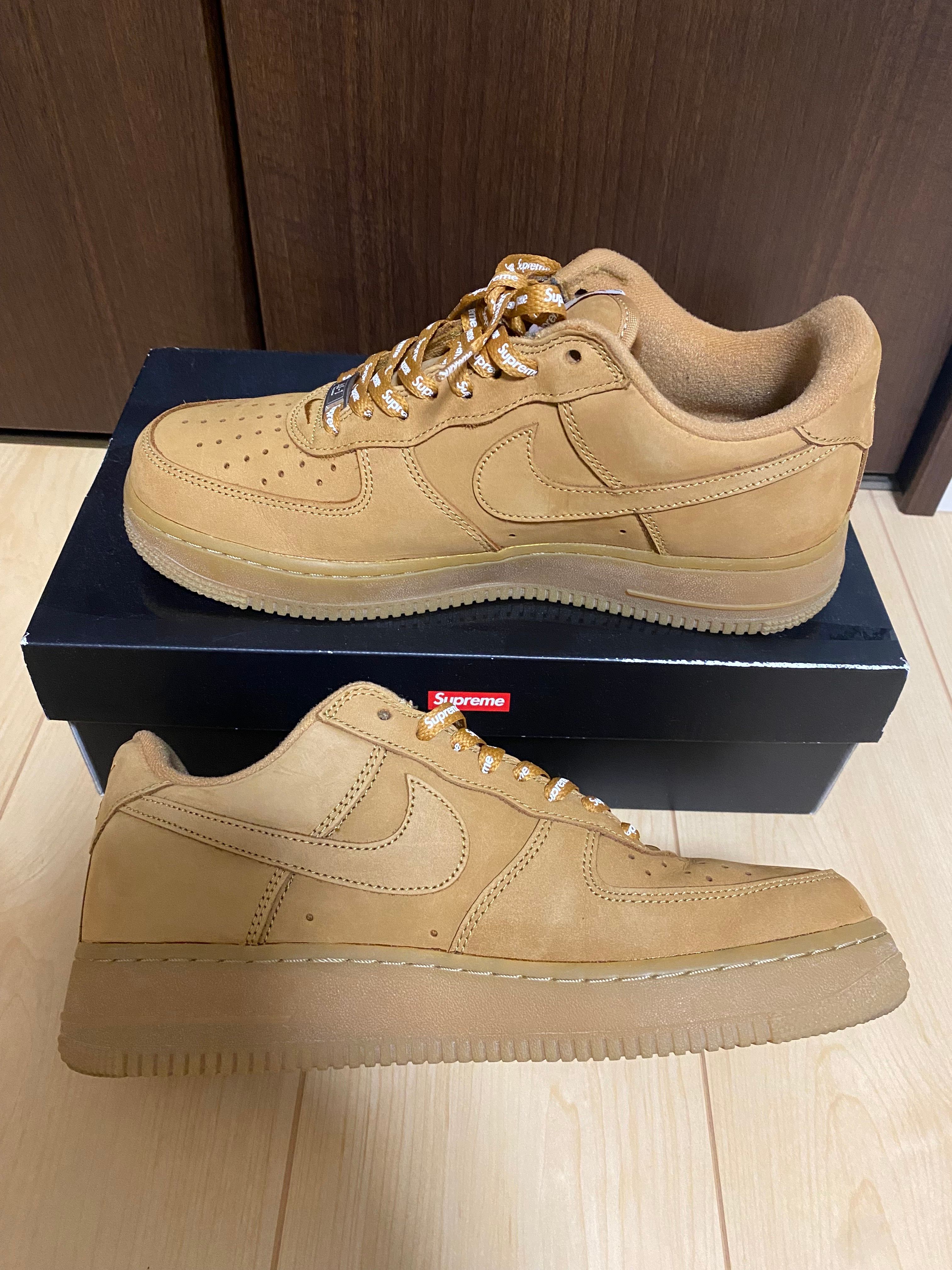 Supreme × Nike Air Force 1 Low "Flax/Wheat"