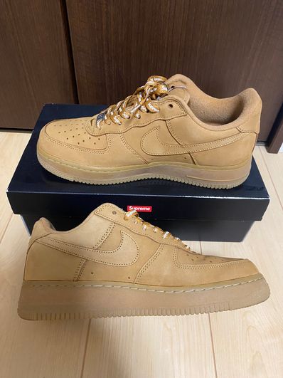 Supreme × Nike Air Force 1 Low "Flax/Wheat"