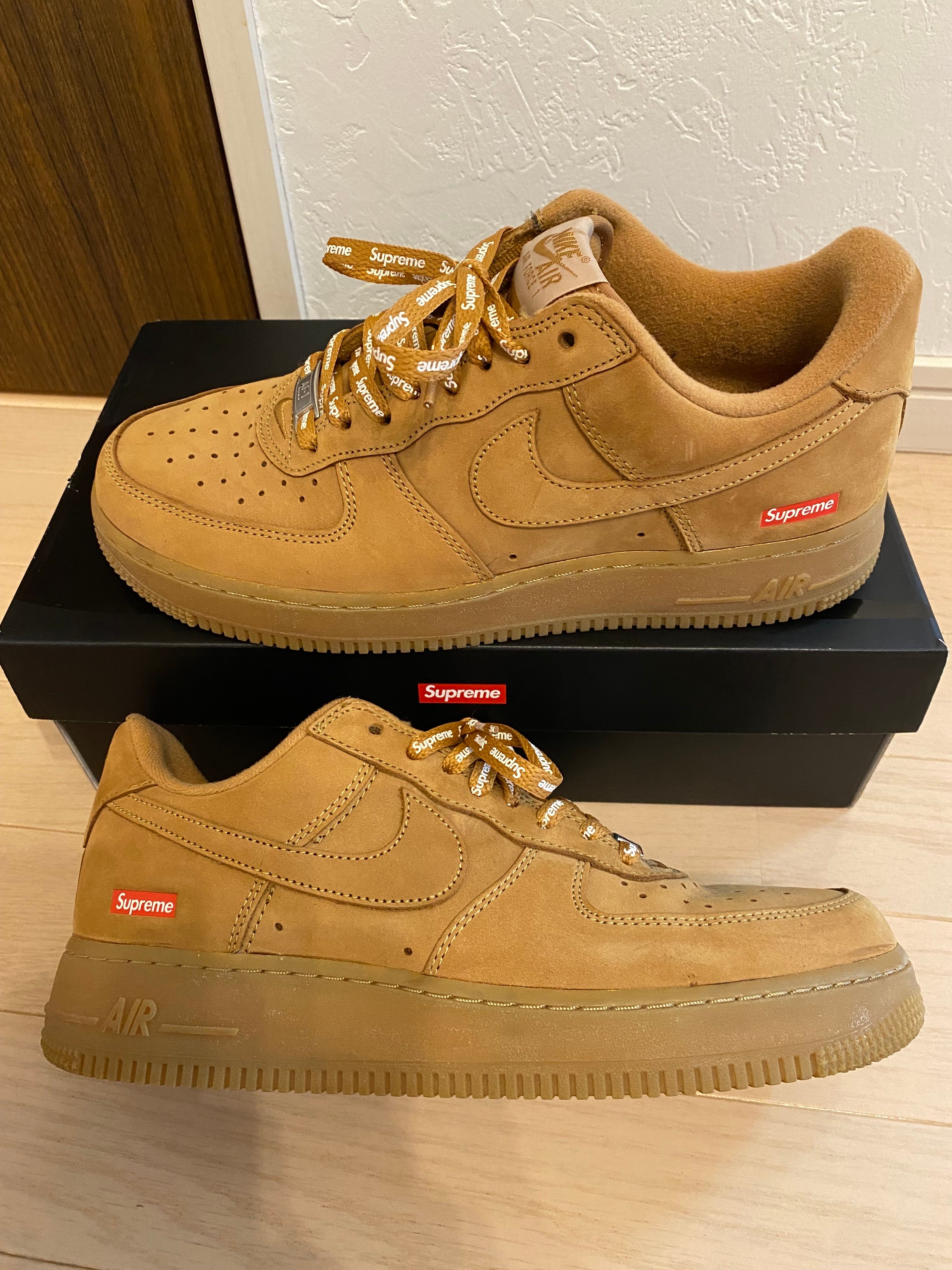 Supreme × Nike Air Force 1 Low "Flax/Wheat"