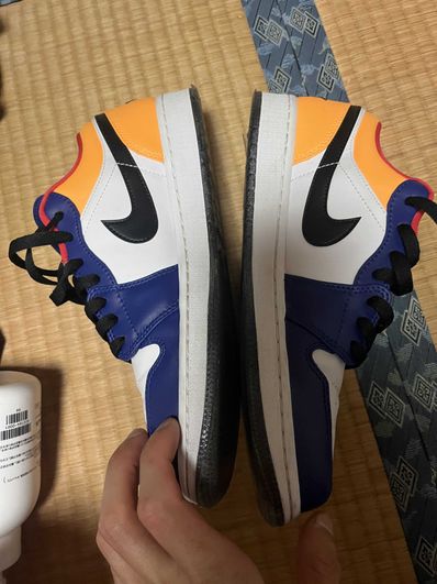 NIKE AIR JORDAN 1 LOW "WHITE/NAVY/YELLOW"