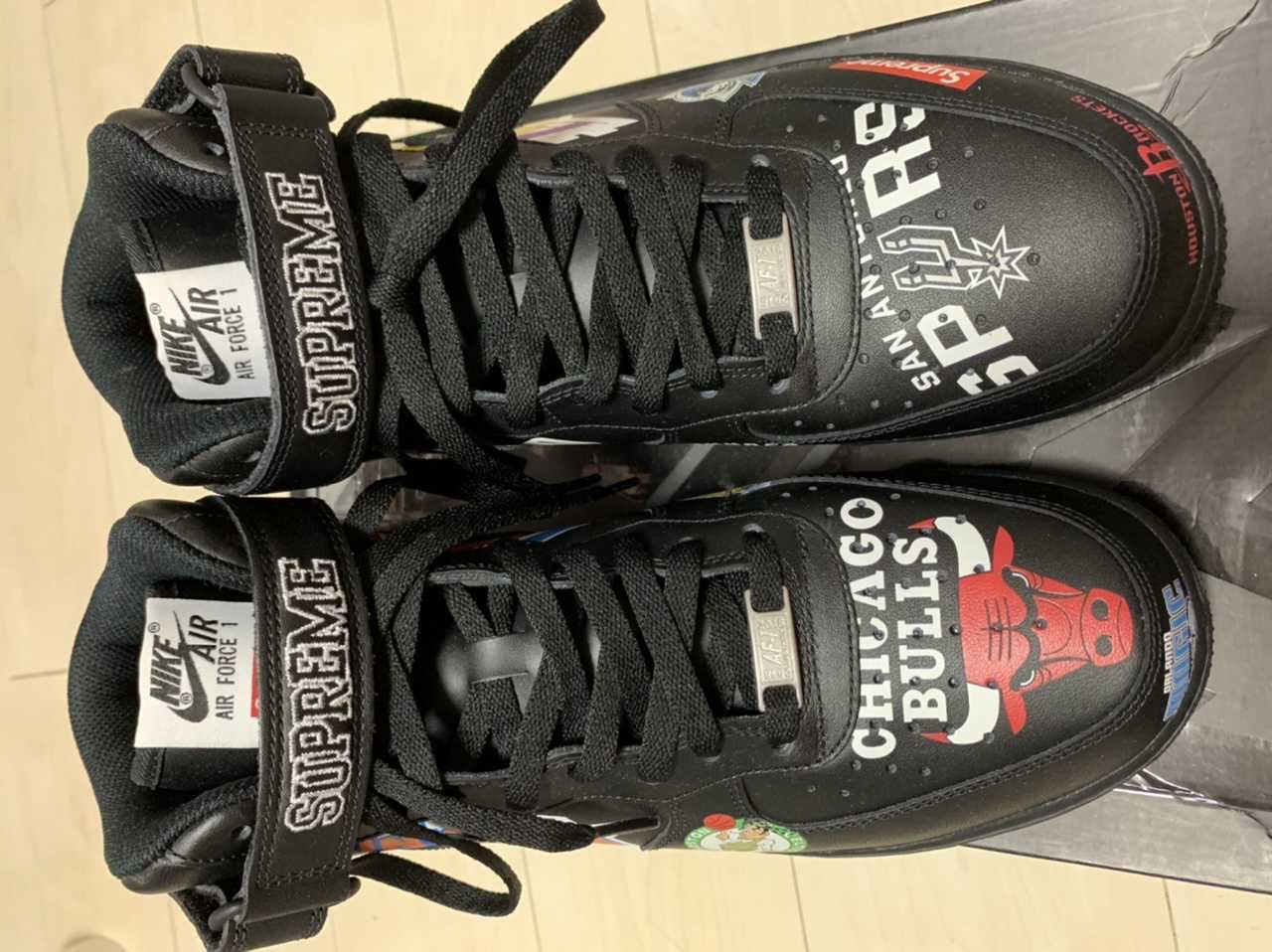 Supreme × NBA × Nike Air Force 1 Mid '07 "Black"