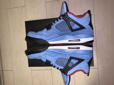 Travis Scott × Nike Air Jordan 4 Retro Cactus Jack "University Blue"