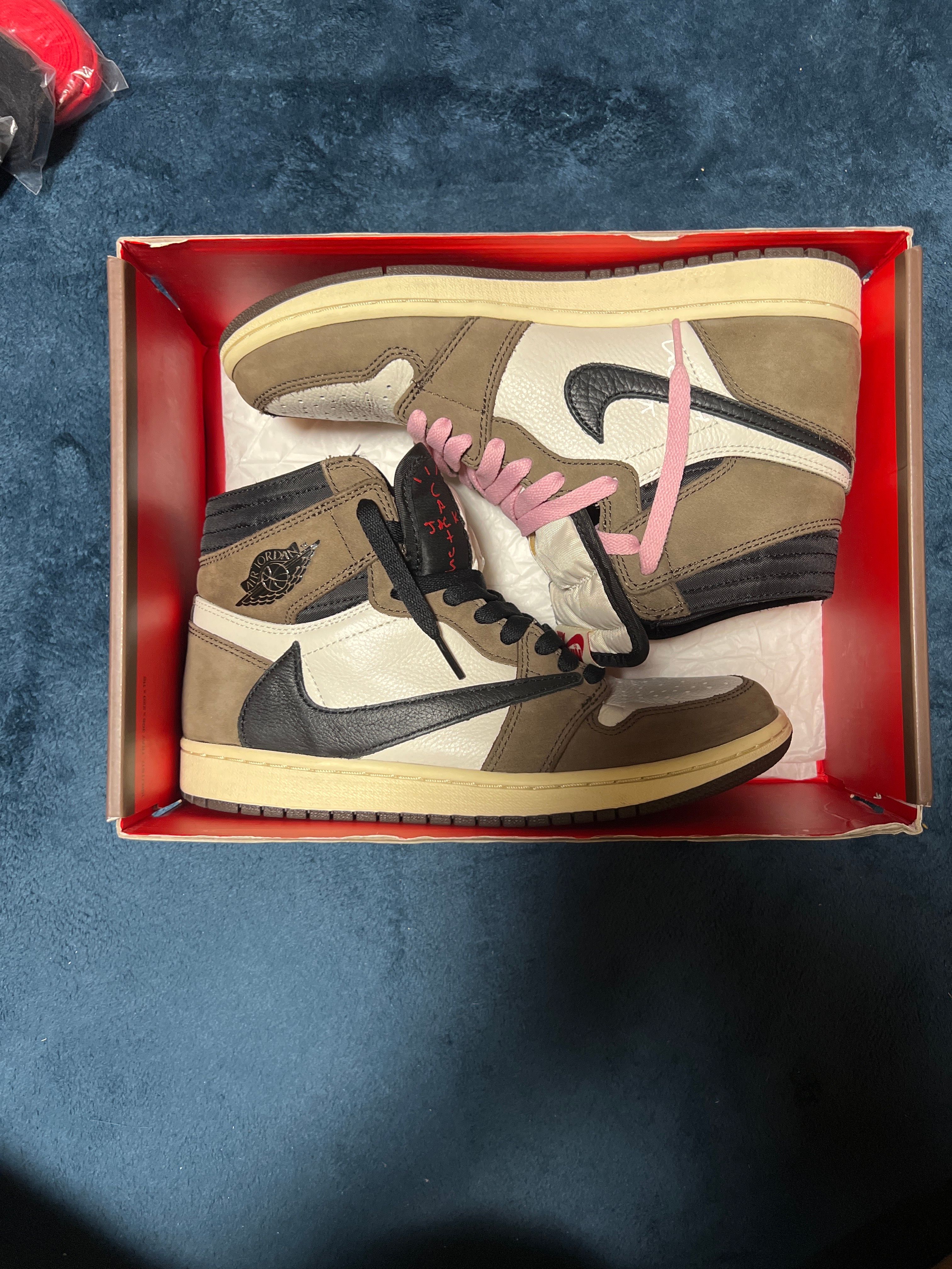 Travis Scott × Nike Air Jordan 1 Retro High OG TS SP "Sail/Dark Mocha"