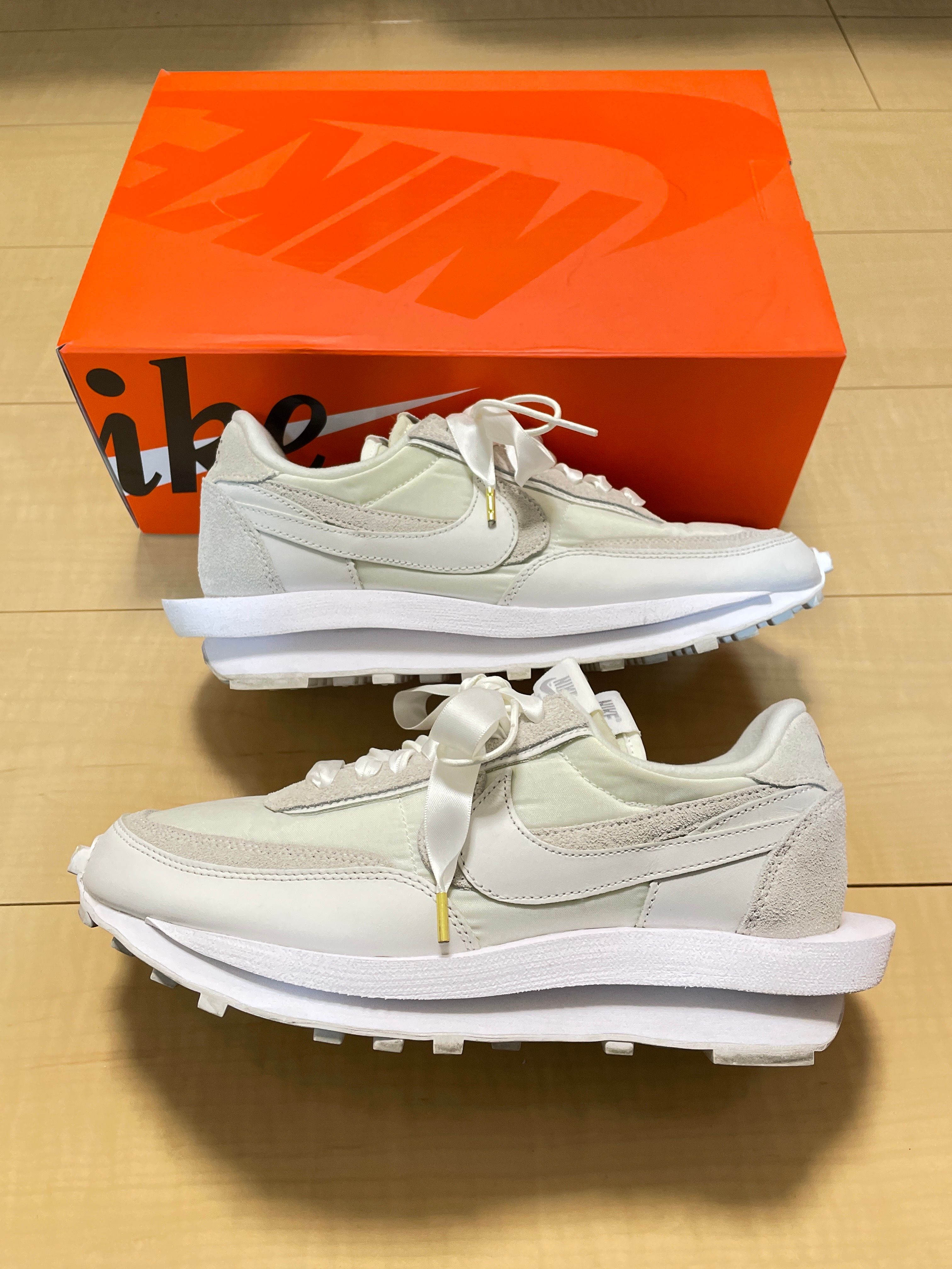 sacai × Nike LDV Waffle "Triple White"
