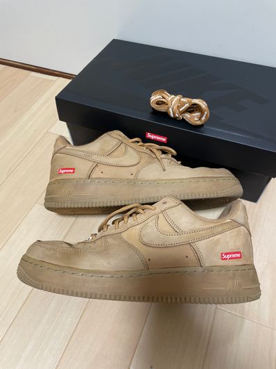 Supreme × Nike Air Force 1 Low "Flax/Wheat"