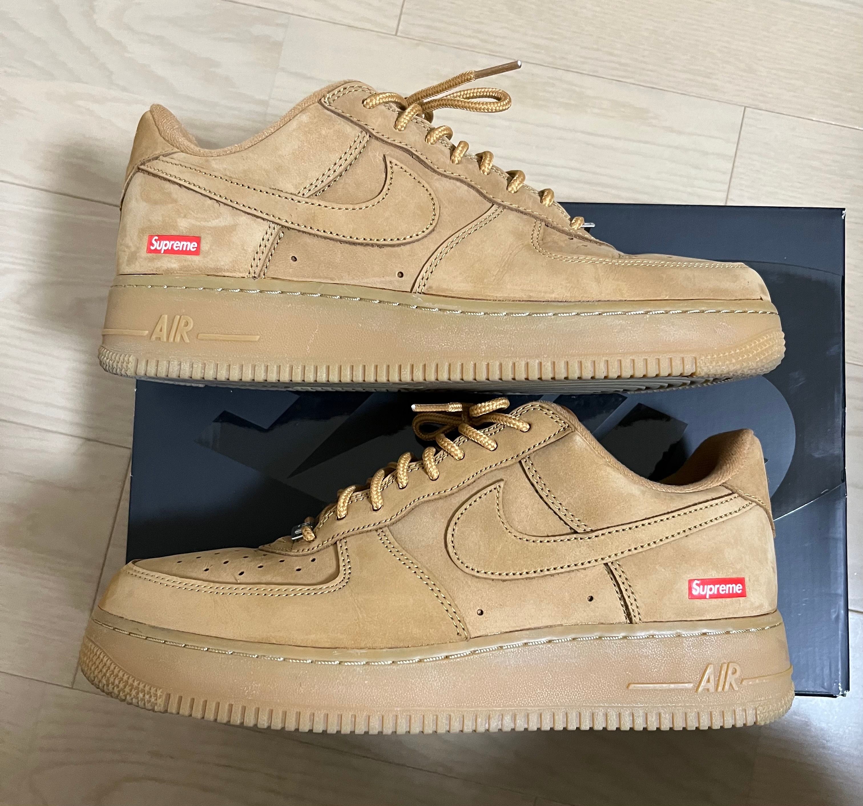 Supreme × Nike Air Force 1 Low "Flax/Wheat"