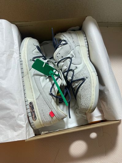 Off-White × Nike Dunk Low "Sail/Neutral Grey/Gridiron"