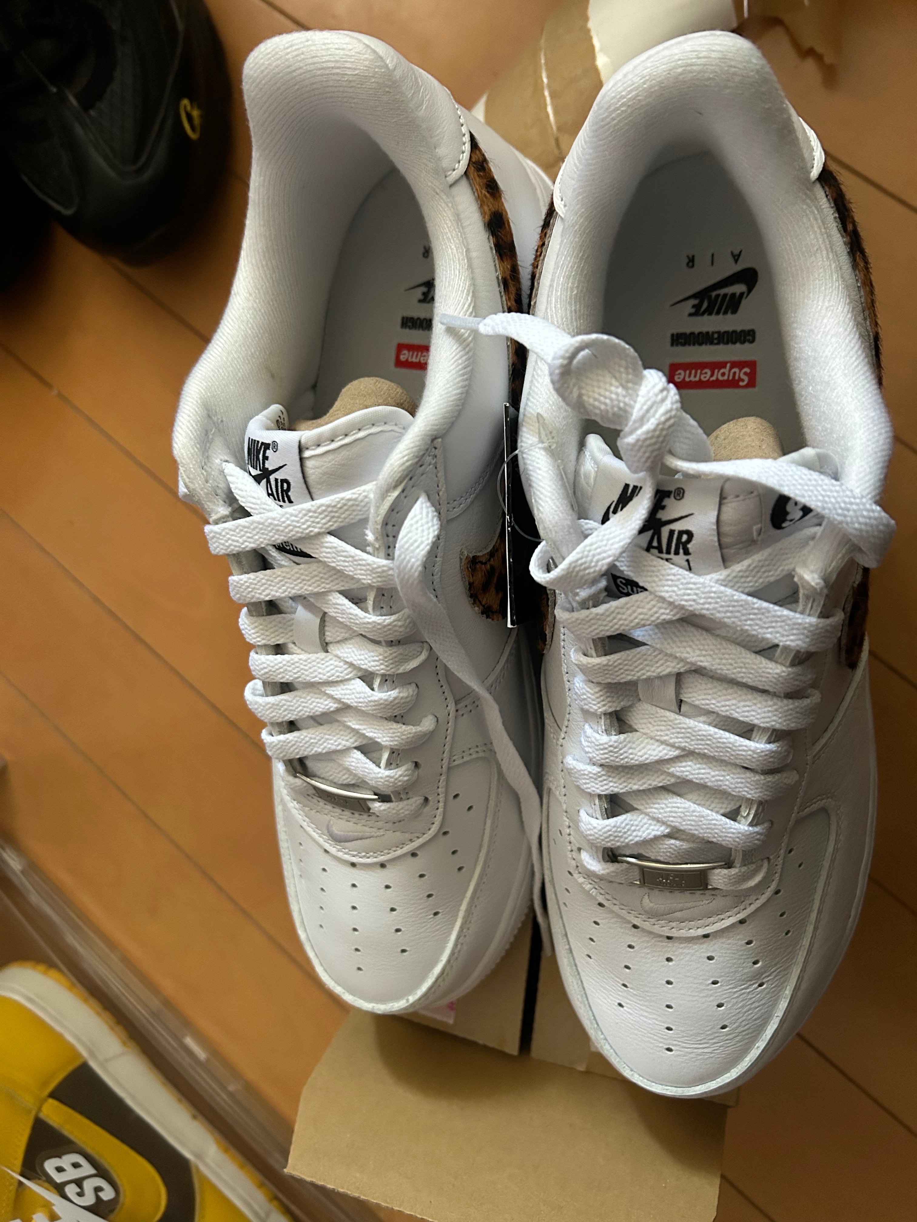 GOODENOUGH × Supreme × Nike Air Force 1 Low "White/Leopard" (25SS Week15)