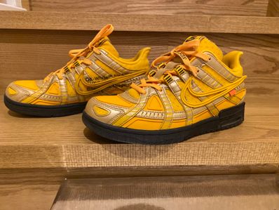 Off-White × Nike Air Rubber Dunk "University Gold"