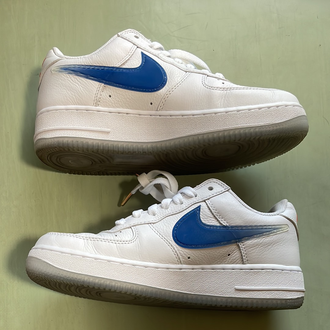 KITH × Nike Air Force 1 Low "White/Rush Blue/White/Brilliant Orange"