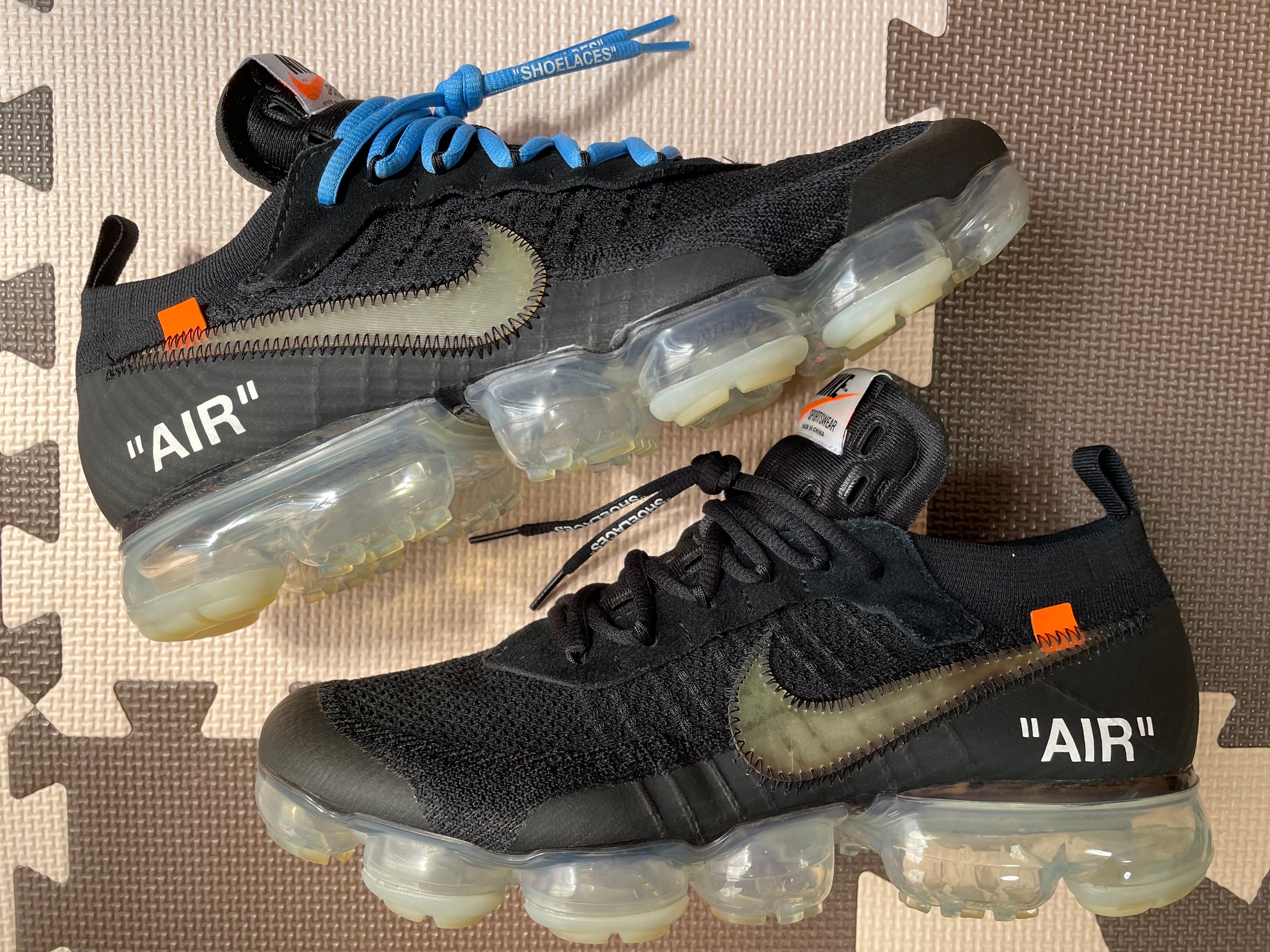 Off-White × Nike Air Vapormax "Black/Total Orange/Clear"