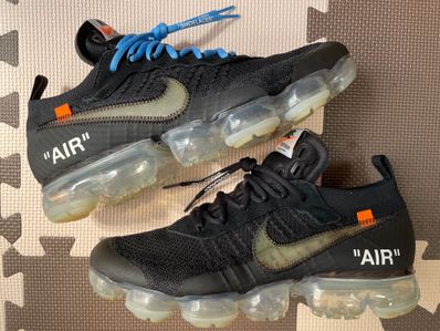 Off-White × Nike Air Vapormax "Black/Total Orange/Clear"