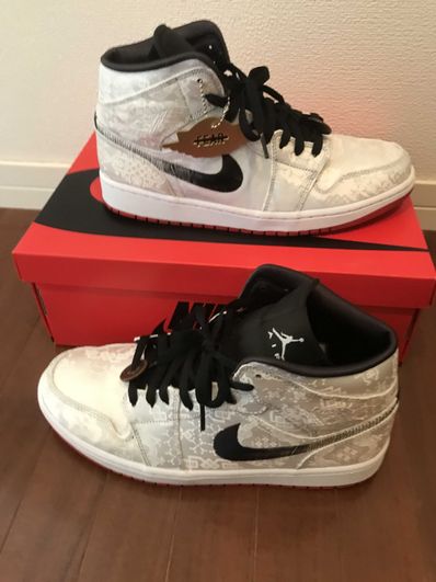 CLOT × Nike Air Jordan 1 Mid SE Fearless "White/Black/Red"