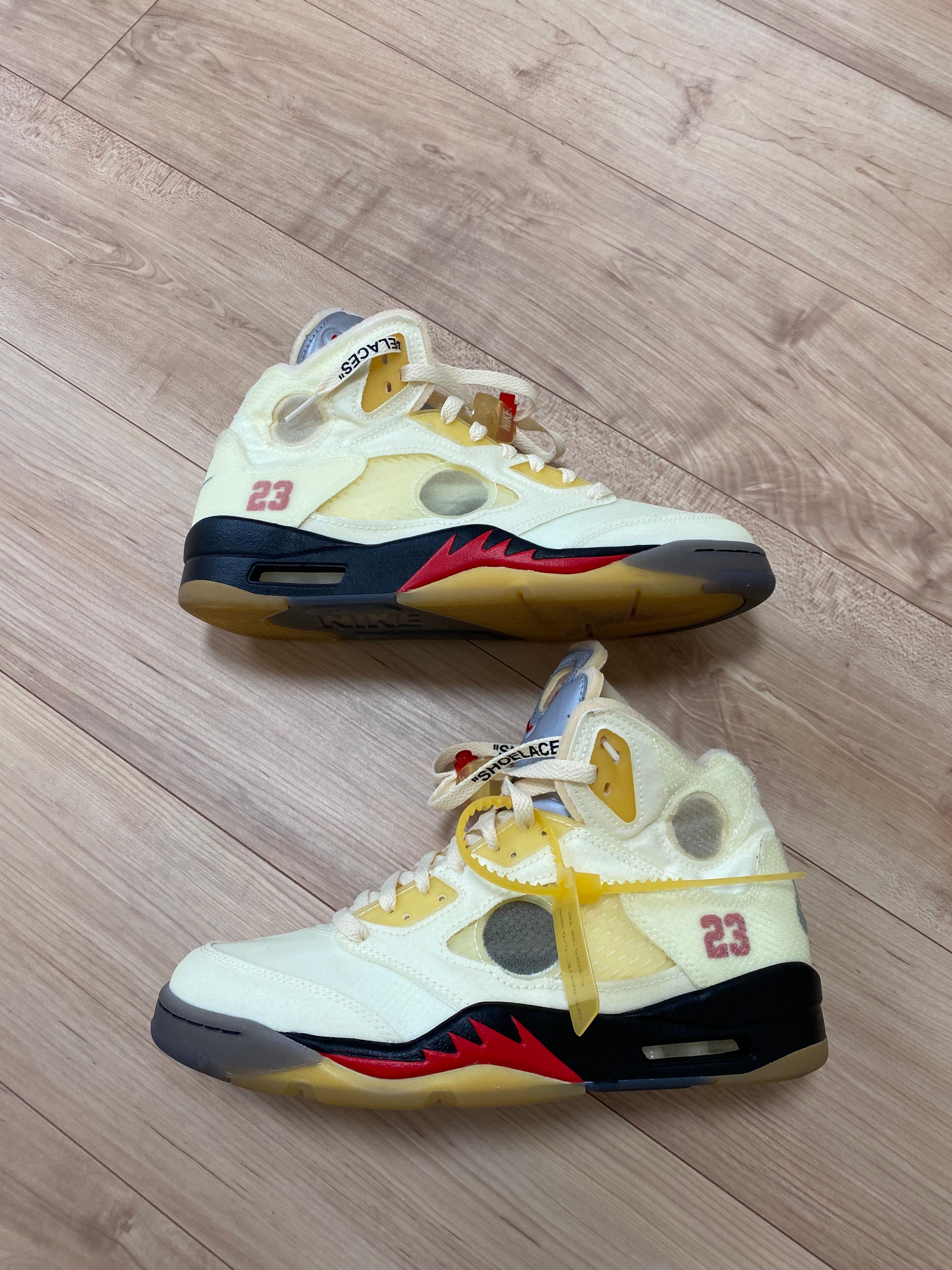 Off-White × Nike Air Jordan 5 "Sail"