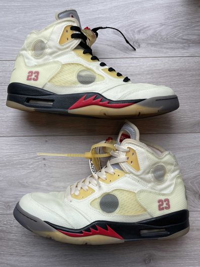 Off-White × Nike Air Jordan 5 "Sail"