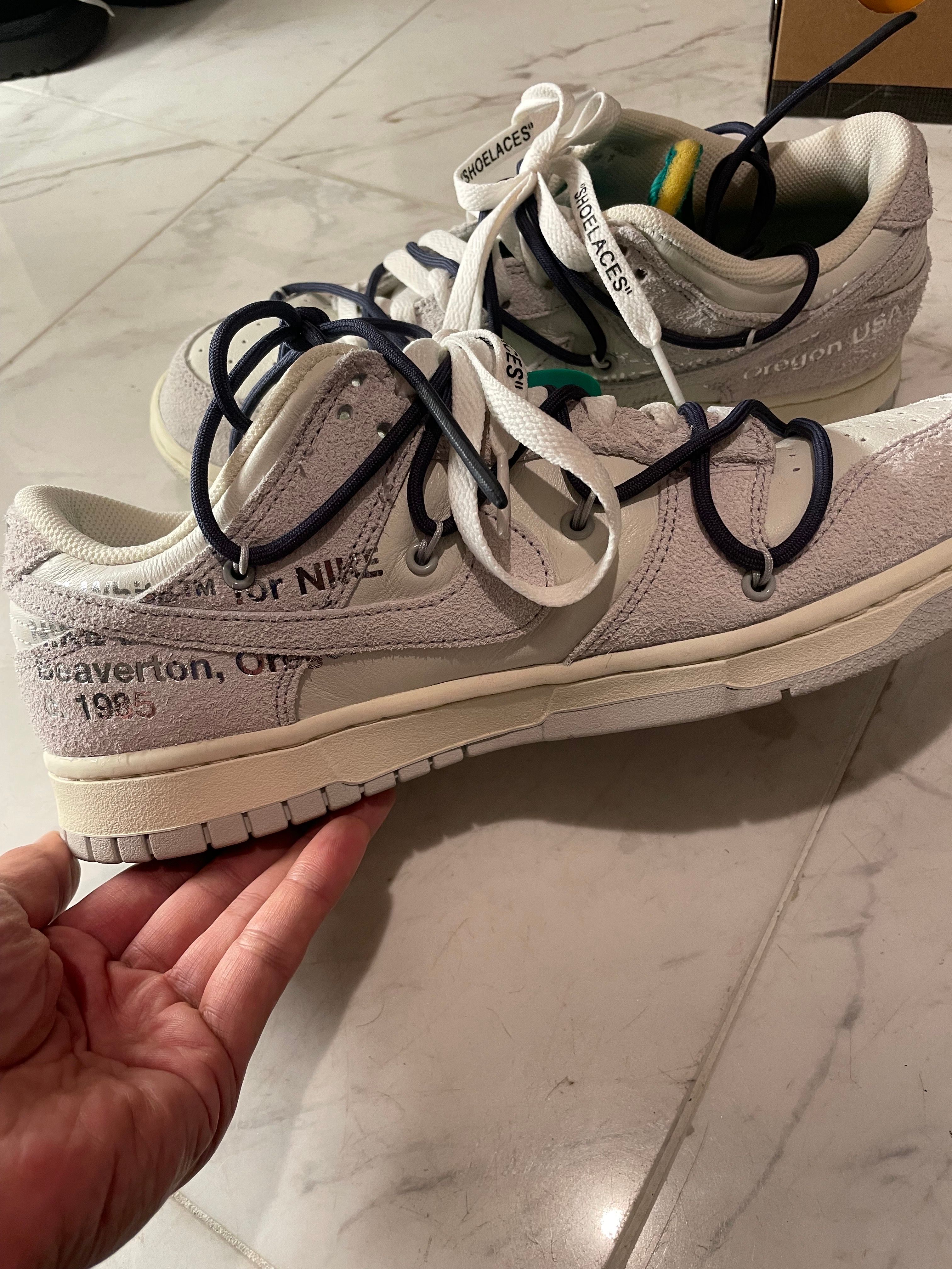 Off-White × Nike Dunk Low "Sail/Neutral Grey/Gridiron"
