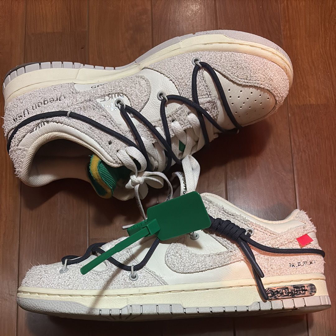 Off-White × Nike Dunk Low "Sail/Neutral Grey/Gridiron"