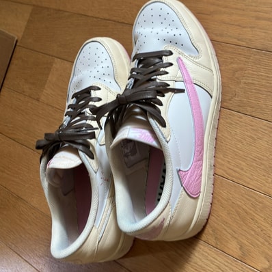 Travis Scott × Nike Air Jordan 1 Retro Low OG "Muslin/Shy Pink"