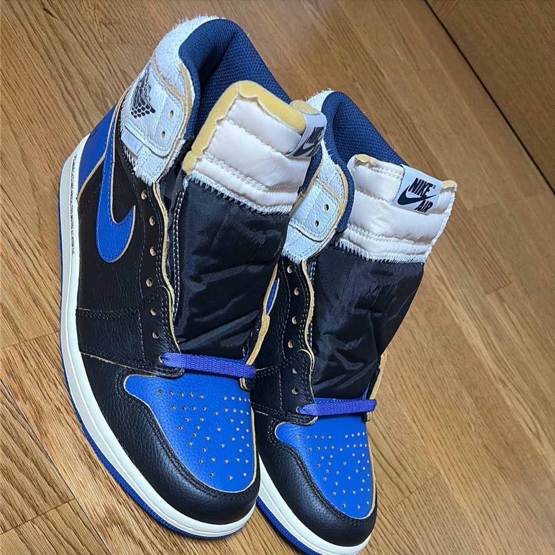 fragment design × UNION × Nike Air Jordan 1 High OG "Sport Royal"