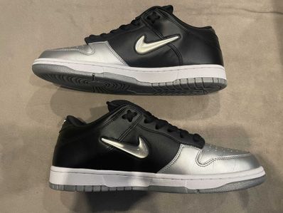 Supreme × Nike Dunk Low "Metallic Silver/Black"