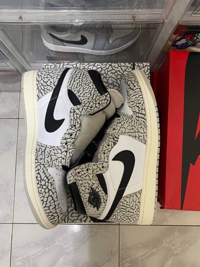 Nike Air Jordan 1 High OG "White Cement/Safari"