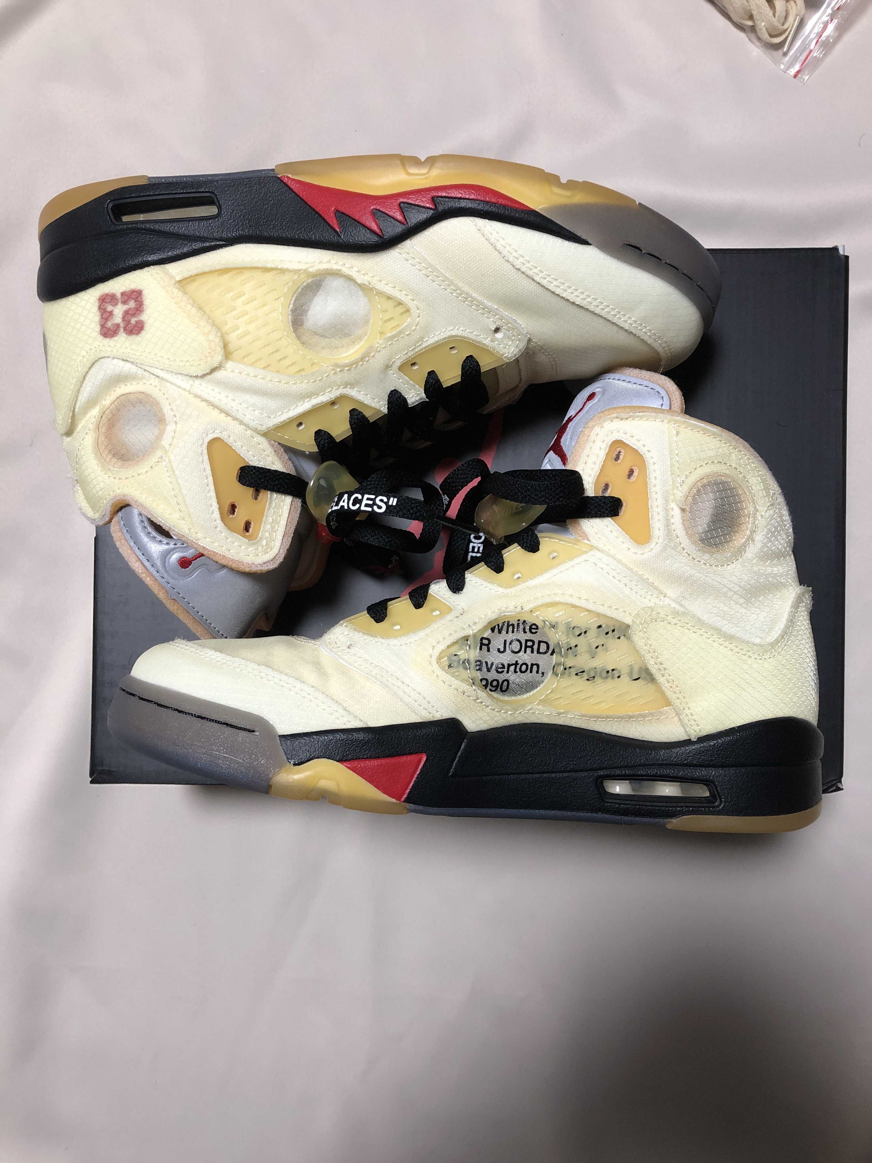 Off-White × Nike Air Jordan 5 "Sail"