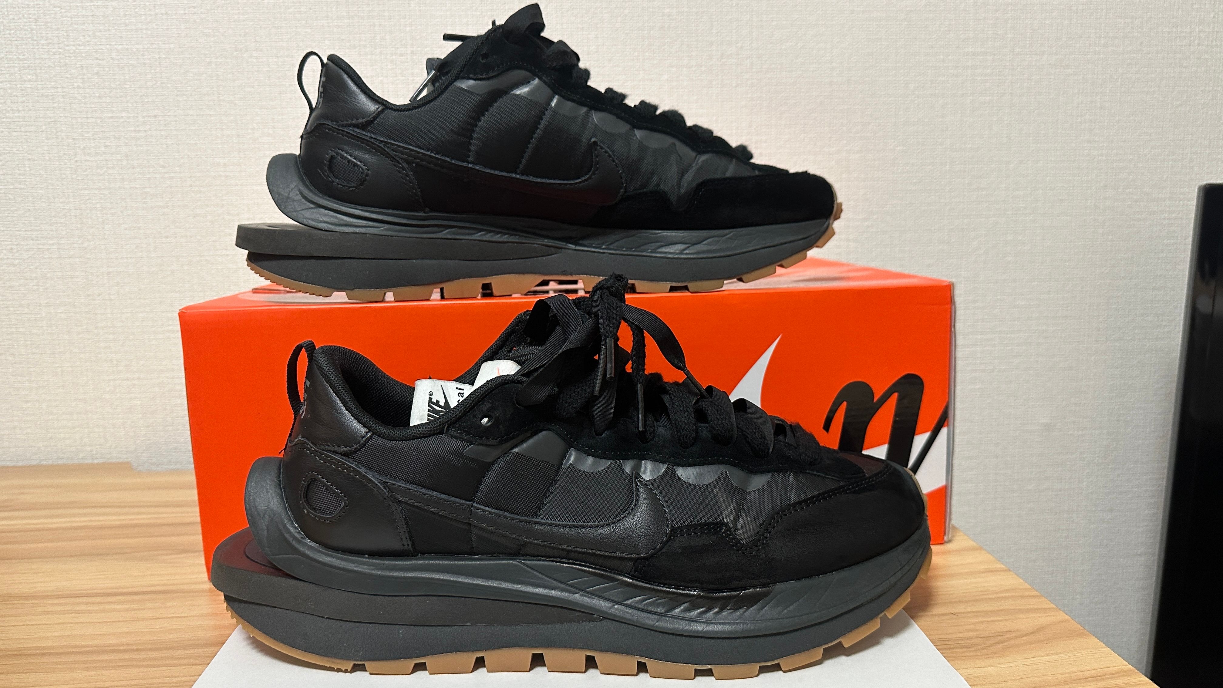 sacai × Nike VaporWaffle "Black Gum"