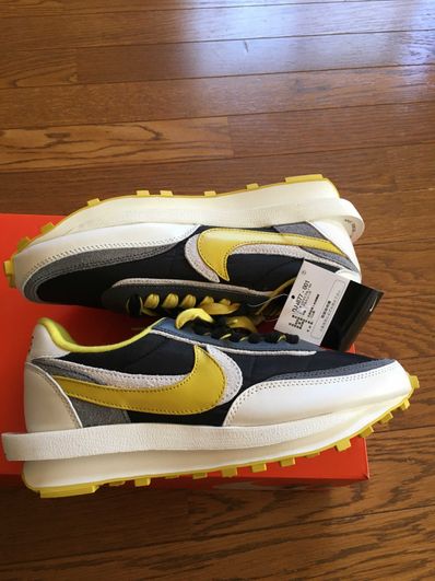 UNDERCOVER × sacai × Nike LD Waffle "Black/Sail-Dark Grey-Bright Citron"